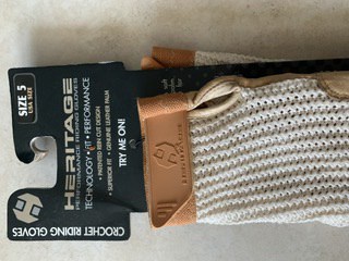 Brand new crochet riding gloves